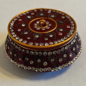 Small red trinket box